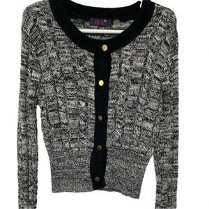 Girl’s Dex  black &white cardigan size 6